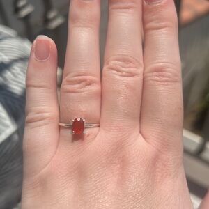Carnelian - 925 Sterling Silver Ring